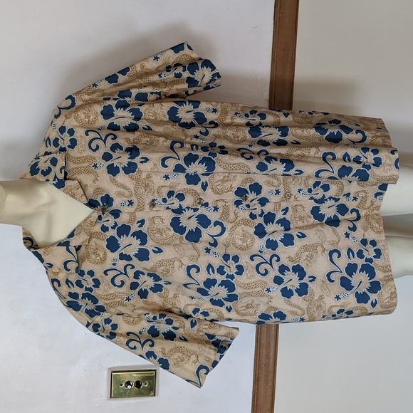 Vintage Hawaiian Shirt 2XL flowers and dragons - Picture 2 of 6